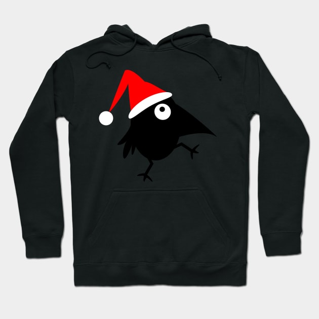 Santa Claus raven Hoodie by spontania